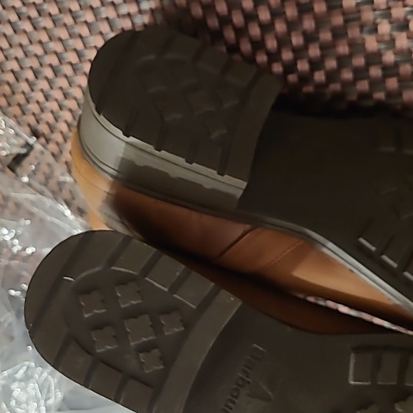 NWT BARBOUR Primrose leather, Faux fur brown Boots with Elastic size 6 - Picture 5 of 10